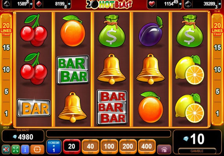 Free Demo of the 20 Hot Blast Slot