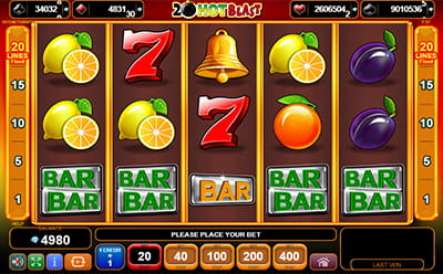 20 Hot Blast Slot Jackpot Cards