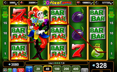 20 Joker Reels Slot on Tablet