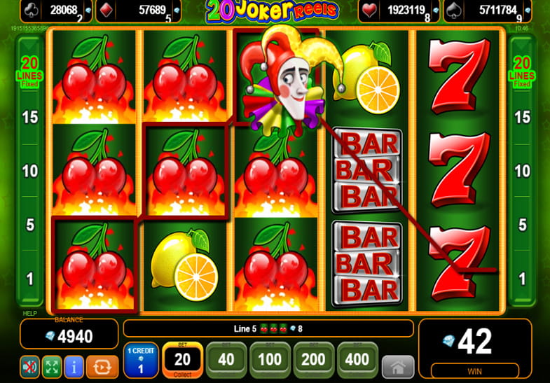 Free Demo of the 20 Joker Reels Slot