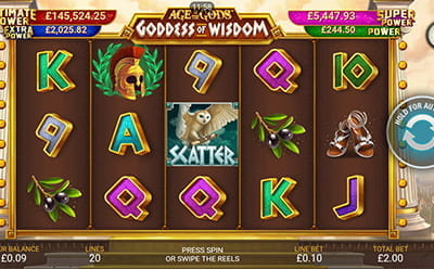 Age of the Gods Goddess of Wisdom Slot Mobile