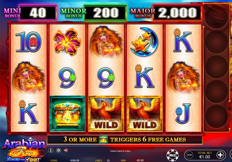 Free Demo of the Arabian Fire Slot