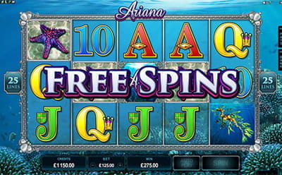 Free Spins Round at Ariana