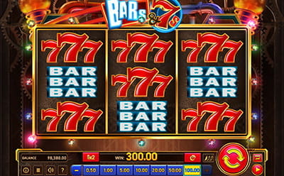 BARs & 7s Slot 3D Round