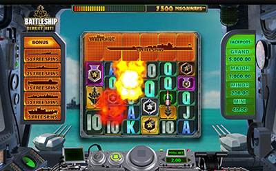 Battleship Direct Hit Slot Bonus Round