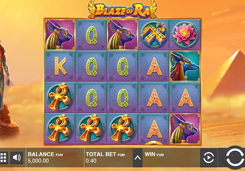 Free Demo of the Blaze of Ra Slot