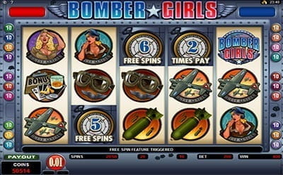 Bomber Girls Free Spins