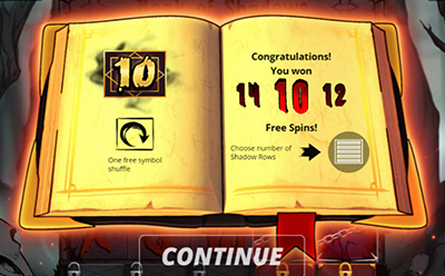 Book of Shadows Slot Free Spins