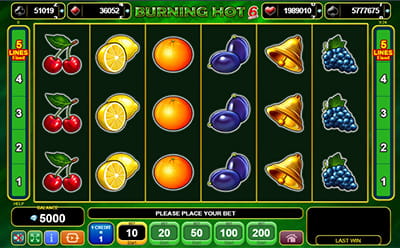 Burning Hot 6 Reels Slot Mobile