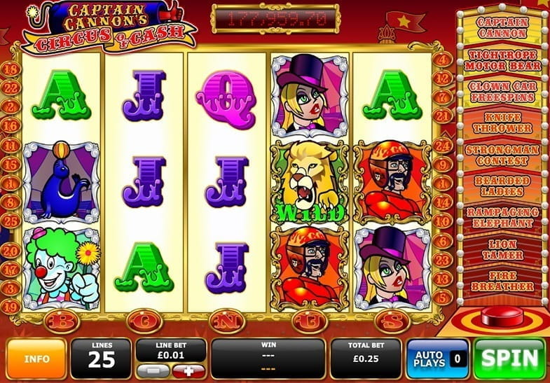 Captain Cannon's Circus of Cash Demo Slot