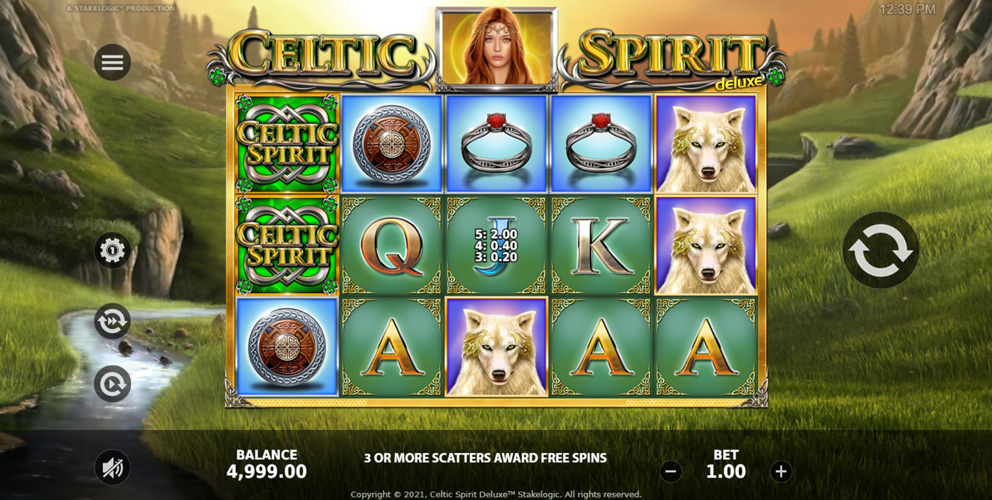 Free Demo of the Celtic Spirit Deluxe Slot