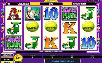 Centre Court Slot - Free Spins