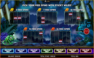 Chameleonaire Slot Free Spins