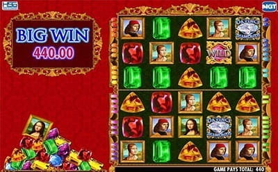 Da Vinci Diamonds Dual Play Slot Mobile