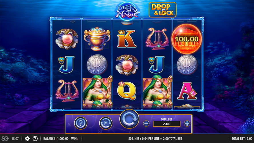 Free Demo of the Drop and Lock Deep Sea Magic Slot