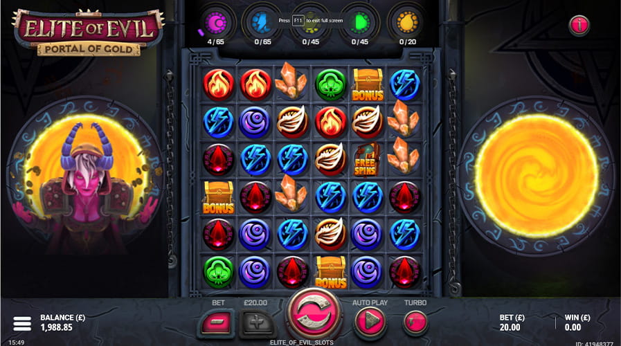 Free Demo of the Elite of Evil Portal of Gold Slot