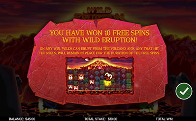 Eruption Slot Free Spins