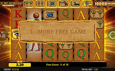 Eye of Horus Megaways Slot Bonus Round