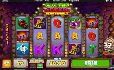 Fairground Fortunes Ghost Train Slot Mobile