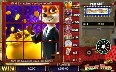 Foxin' Wins Online Scratch Card