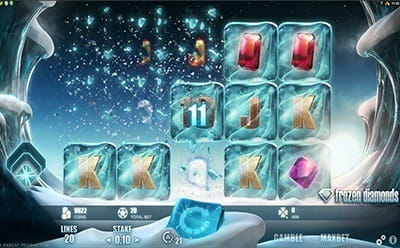 Frozen Diamonds First Bonus Fall