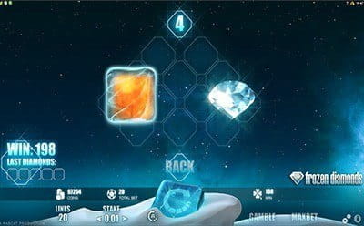 Frozen Diamonds Gamble Feature