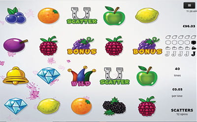 Fruits Slot Free Spins