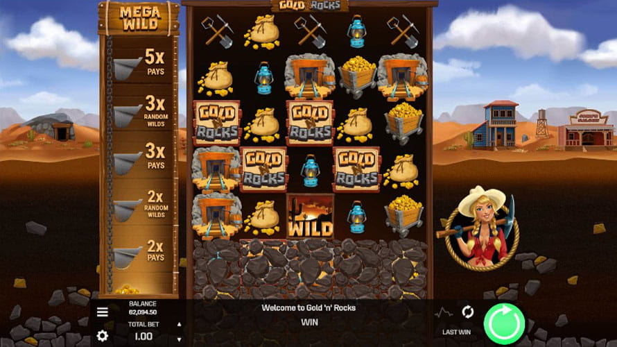 Free Demo of the Gold 'N' Rocks Slot