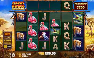 Great Rhino Megaways Slot Tumble Feature