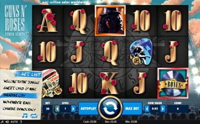 Guns’n’Roses Slot at Kaboo Casino