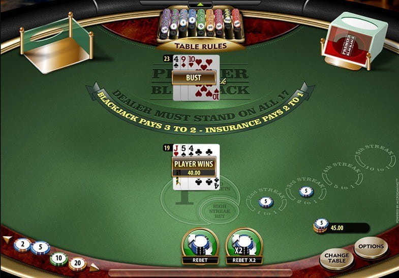 High Streak Blackjack Demo Game