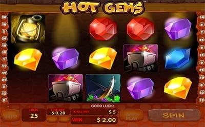 Hot Gems Collapsing Reels