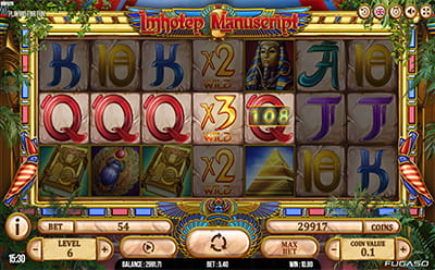 Imhotep Manuscript Slot Multipliers