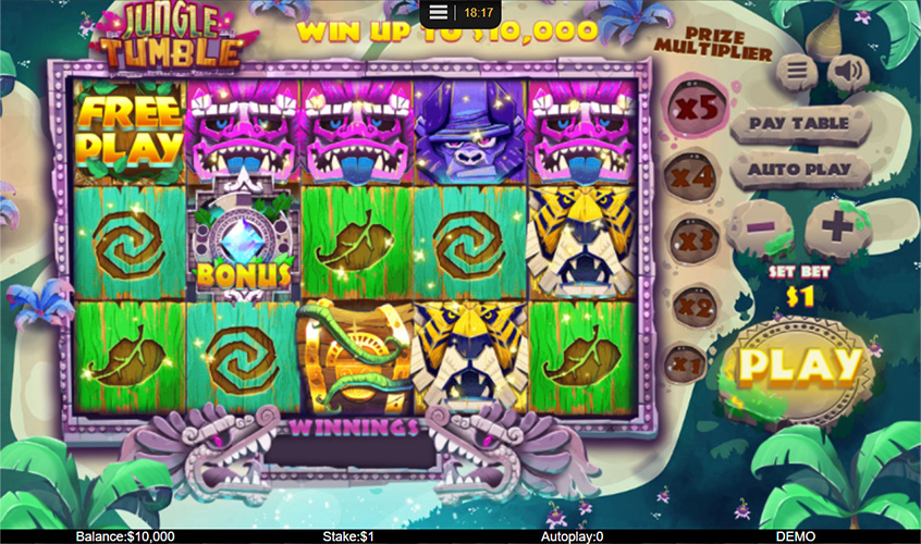 Free Demo of the Jungle Tumble Slot