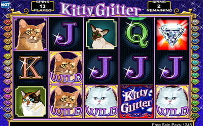 Free Spins Round at Kitty Glitter