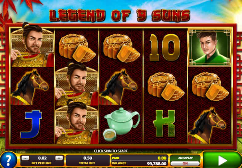 Free Demo of the Legends of 9 Suns Slot