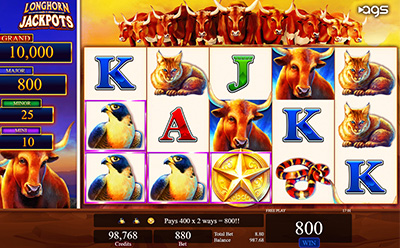 Longhorn Jackpots Slot Bonus Round