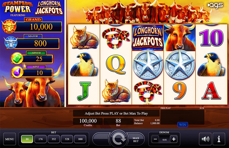 Free Demo of the Longhorn Jackpots Slot