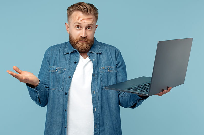 Man with Laptop