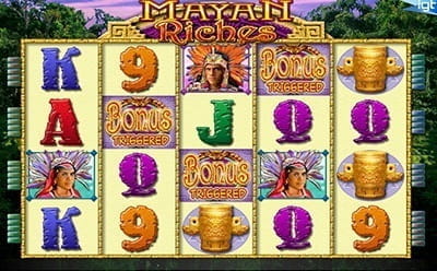 Mayan Riches Bonus Triggered