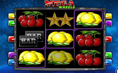 A Win Combination at Mega Wheels Slot