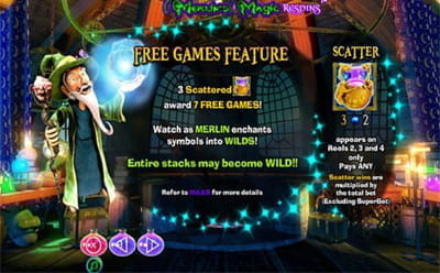 Merlin’s Magic Respins Slot Free Spins