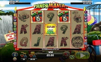 Panda Mania Pick Me Bonus