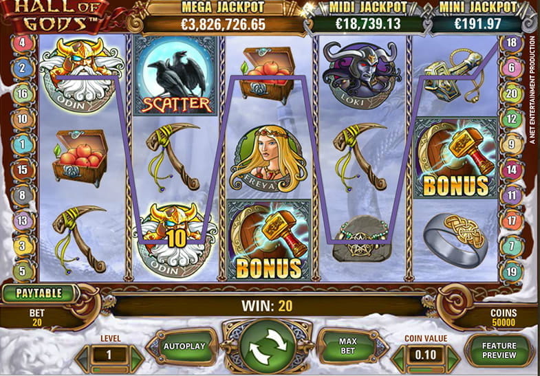 Play Hall of Gods Online Slot Demo