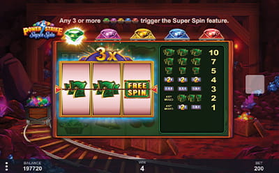 Power Strike Super Spin Slot Bonus Round