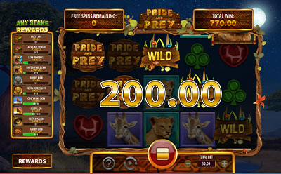 Pride and Prey Slot Bonus Round