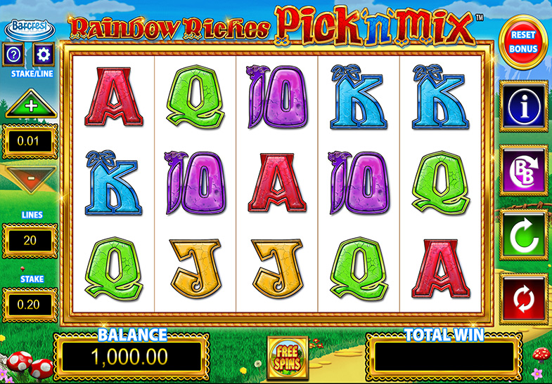 Rainbow Riches Pick’n’Mix Demo Mode