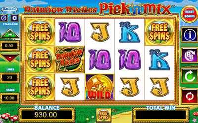 Rainbow Riches Pick’n’Mix Slot Bonus Round