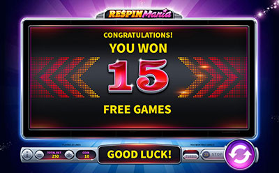 Respin Mania Slot Free Spins