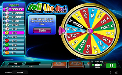 Roll the Dice Slot Bonus Round